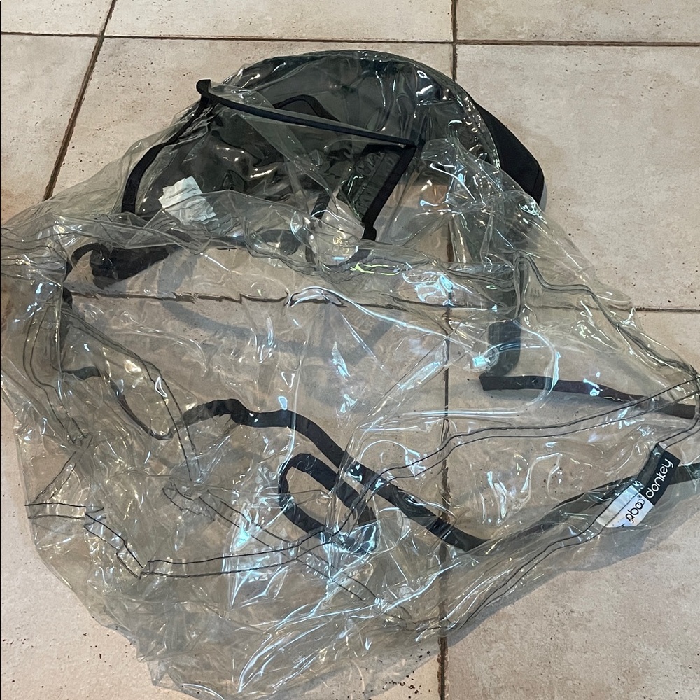 Clear PVC stroller raincover with Black Trim bugaboo donkey great condition